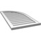Ekena Millwork Quarter Round Top Right Surface Mount PVC Gable Vent w/ 2"W x 2"P Brickmould Sill Frame, 20"W x 38"H GVPQR20X3803SN - alternate 2